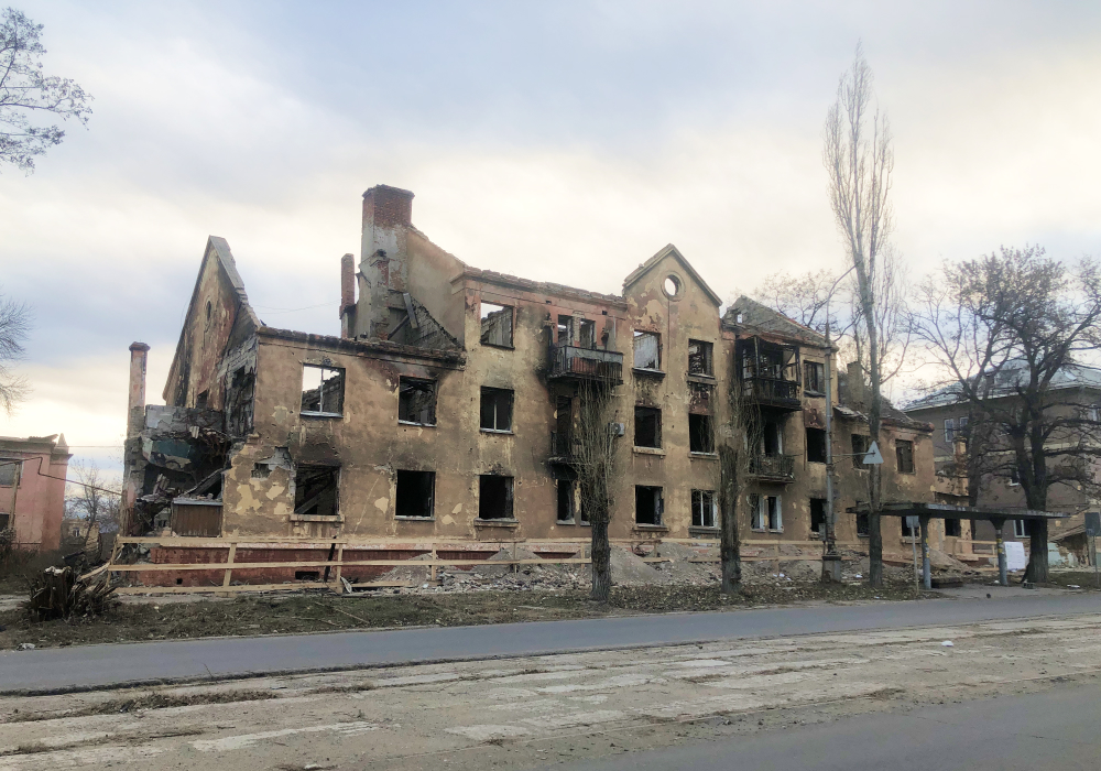 Multi-apartment residential building in the Levoberezhny district of Mariupol