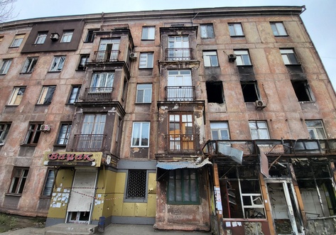 Multi-apartment residential building in Ilyichevsky district of Mariupol