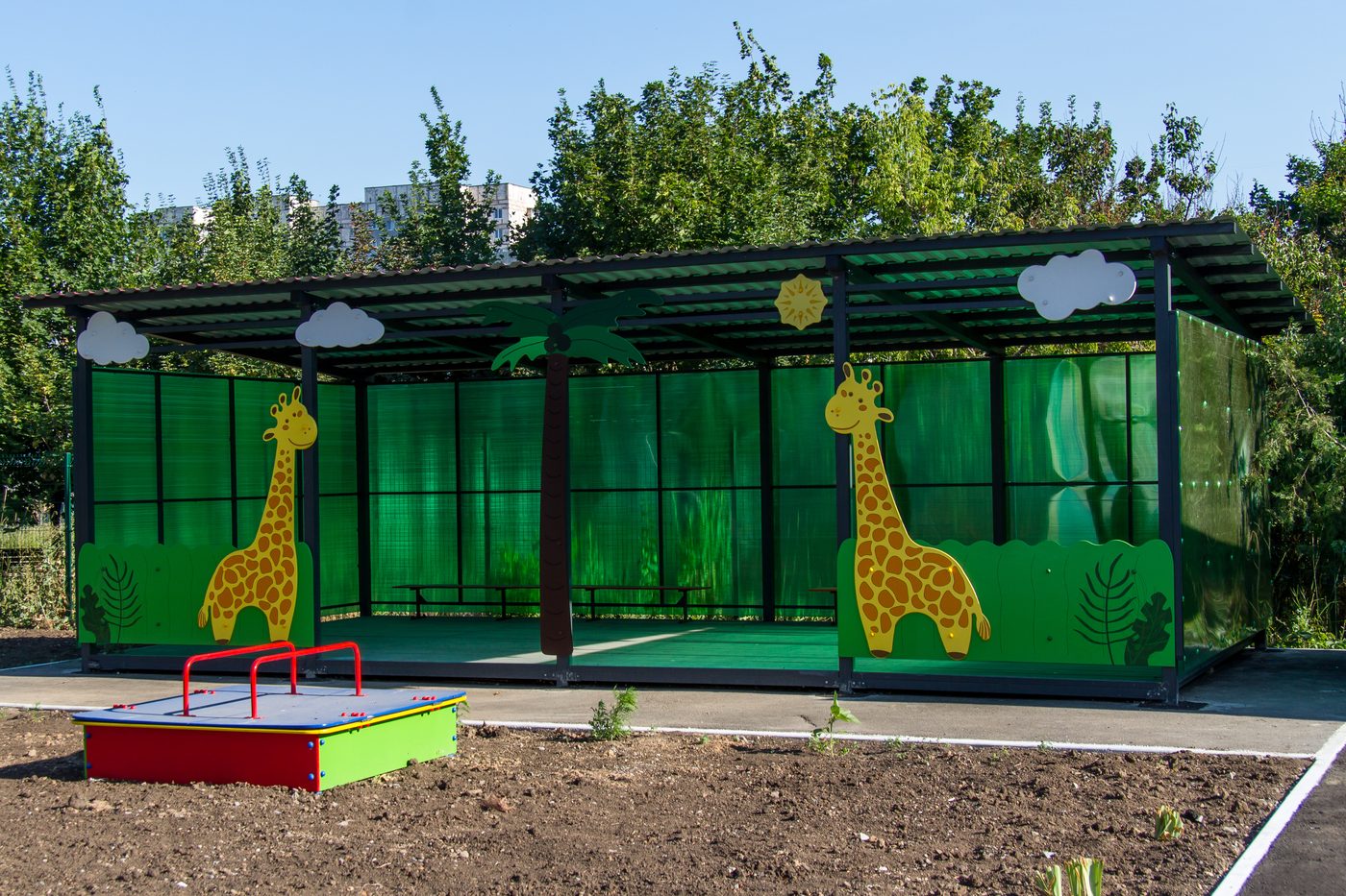 Nursery garden in the Central district of Mariupol